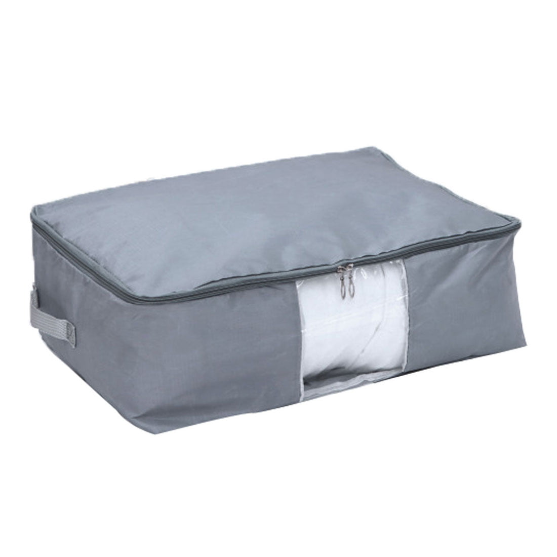 Clothes Beddings Zip Lock Storage Bag Organizer Container Gray ...