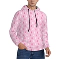 thumbnail image 2 of Honeii Breast Cancer Awareness5 Pattern Mens Hoodies Men's Loose Sleeve Sweatshirt,Pullover Hooded Sweatshirt for Men,Essentials Hoodie-Medium, 2 of 7