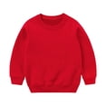 thumbnail image 3 of Boys Long Sleeve Sweatshirt Casual Crewneck Boys Pullover Top Casual Solid Sweaters for Boys 10-12 Fleece Fall Clothing for Teens, 3 of 6