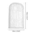 thumbnail image 4 of Bolsa de ropa con cremallera a prueba de polvo 23.62"x3.94"x39.37" Blanca 2 Pcs, 4 of 6