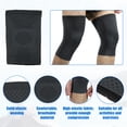 thumbnail image 4 of Vocoste 2pcs Knee Sleeves Knee Brace Knee Support Compression Brace for Women Men Nylon Black Size L, 4 of 6
