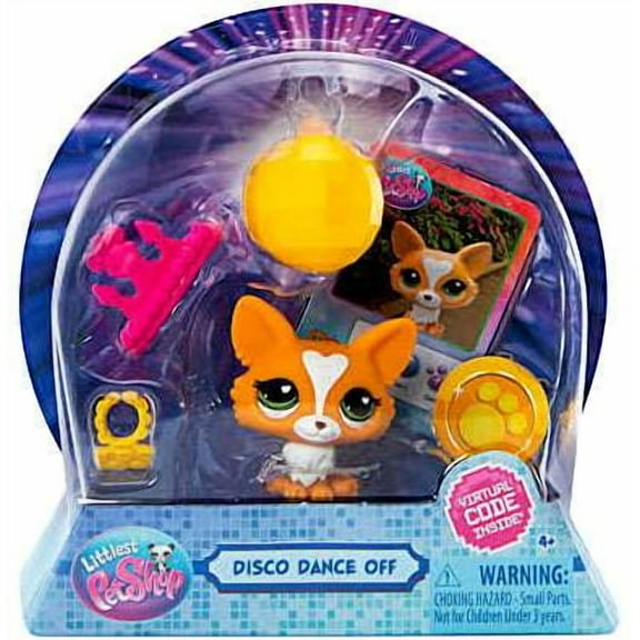 Littlest Pet Shop Disco Dance Off Corgi Mini Figure (with Virtual Code)