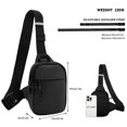 thumbnail image 2 of Bandolera Long Keeper Mini impermeable negra, 2 of 6