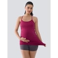 thumbnail image 5 of ANFERRY Maternity Tank Tops for Women Seamless Side Ruched Camisoles with Built in Bra Scoop Neck Y Back Pregnancy Basic Shirt, 5 of 10