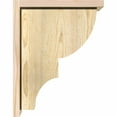 thumbnail image 3 of 8"W x 14"D x 18"H Ridgewood Rough Sawn Corbel w/Backplate, Douglas Fir, 3 of 9