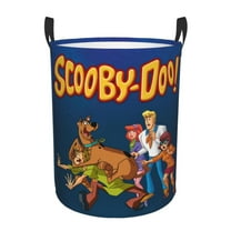 Scooby Doo Laundry Hamper With Handle Funny Waterproof Foldable Circular Storage Bin Toys Clothes Round Organizer Basket for Bedroom Bathroom Home Kids Medium