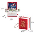 thumbnail image 4 of WRKEKC Clearance Christmas Folding Bounce Book Mini Keychain Christmas Pendant, 4 of 6