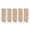 Beige, variant on Women's Comfort No-Show Socks Clear Ultrathin Slippers Non- Massage Bottom Seamless Mid-Calf Silk Five Pair Pack