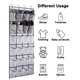 thumbnail image 1 of Zapatero colgante sobre la puerta con 28 bolsillos grandes, organizador de zapatos para puerta de armario, soporte para almacenamiento de zapatos, colgador de malla, blanco, 1 of 5