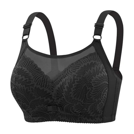 Clearance Sales Today Deals Bras for Women Mesh Push Up No Underwire Bras Plus Size Full Coverage T-Shirt Bras High Impact Adjustable Strap Ladies Everyday Bras Lingerie Clearance Recent Orders