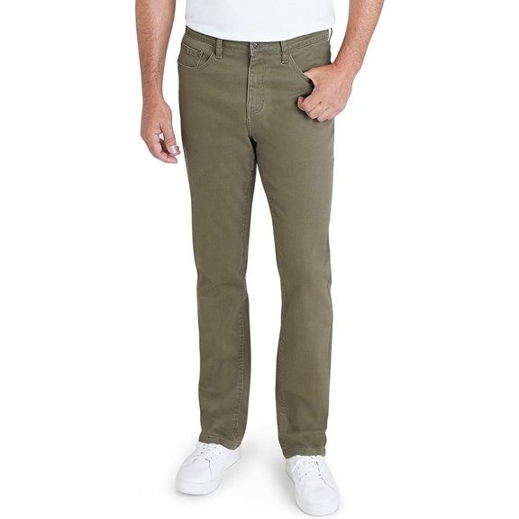 IZOD Men's Jeans - Comfort Stretch Denim Straight Leg Relaxed Fit Jeans for Men