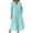 Light Blue, variant on Eawtki Women's V Neck Long Sleeve Maxi Dress Loose Fit With Pockets Solid Casual Dress For Spring Summer Daily Wear Vacation
