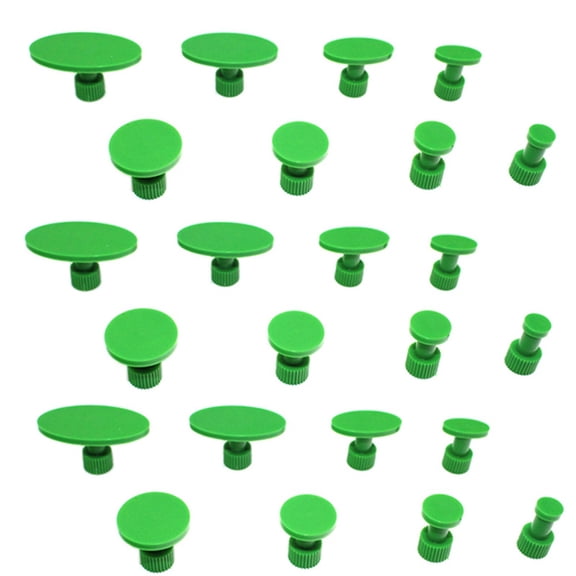 24PCS Green Glue Tabs Dent Puller Removal Tool for Auto Paint-Less Dent Repair Glue Tabs for Car Body Repair Tool,24 x Car dent repair,Green
