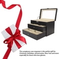 thumbnail image 4 of Organizador de Gafas de Sol, Caja de Almacenamiento de anteojos Con Bisagras de Aperta Suave y Limpia para la deicina para Hombres, 4 of 7