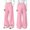 Pink, variant on Unisex Boys Girls Fall Sweatpants Elastic Waist Wide Leg Pants Kids Solid Color Casual Loose Sport Trousers White 14-15 Years