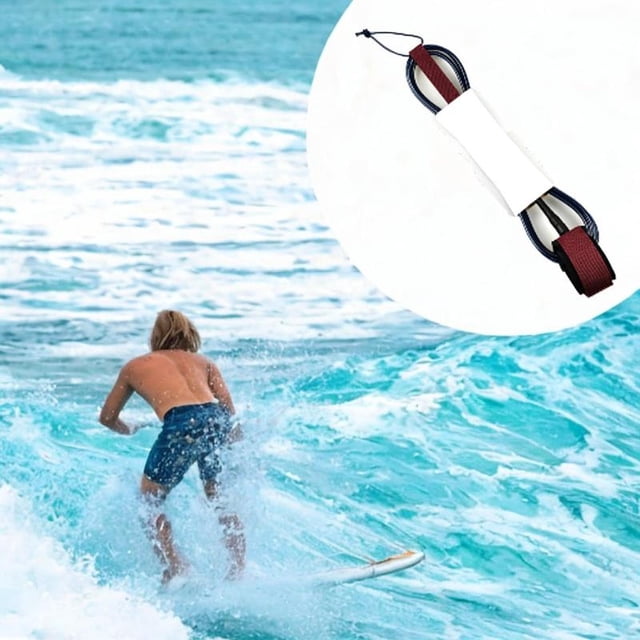Tobillo de surf con correa de 8 pies Paddleboard para los entusiastas del surf kayak Negro