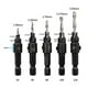 thumbnail image 2 of Juego De 5 Unidades De Brocas Avellanadoras De Vástago Hexagonal De 44565 Pulgadas, Accesorios De Herramientas Eléctricas Para Herramienta De Carpintería De Metal Y Plástico Por Taladro Eléctrico Cateissary TO005039-00, 2 of 7