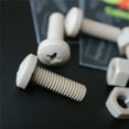 thumbnail image 7 of 5 x PEEK Pan Head Screw M6 x 20mm Nuts & Bolts - Peek Plastic nuts and bolts, anti corrosion, chemical resistant, high temperature resistance (15/64 x 25/32 in), 7 of 7