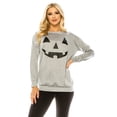 thumbnail image 3 of Haute Edition Women's Halloween Pumpkin Graphic Tee with Plus, 3 of 4
