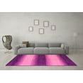 thumbnail image 3 of Ahgly Company Indoor Round Abstract Pink Modern Area Rugs, 7' Round, 3 of 4