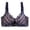 Black, variant on Plus Size Sports Bras for Women Adjustable Extra-Elastic Breathable Lace Trim Support Black 46A