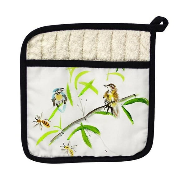 Betsy Drake PT016 Birds & Bees I Pot Holder