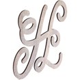 thumbnail image 4 of Unfinished Wooden Monogram H Alphabet Decorative Letters, Rustic Wall Hanging Craft Home Decor, 13", 4 of 4