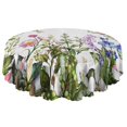 thumbnail image 5 of Round Tablecloth flower Design Cover 60 Inch Polyester Waterproof Stain Wrinkle Free for Dining, 5 of 5