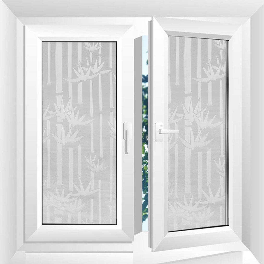 Nonsticky Window Films PVC Privacy Anti UV Static Cling Glass Sticker