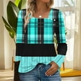 thumbnail image 2 of Ashirexll Long Sleeve Shirts for Winter Tops for Casual Printed V-Neck Button Down Fashion T-Shirt Loose Blouse, 2 of 7