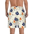 thumbnail image 3 of Naloa Flower Leaves Men's Beach Shorts, Surfing shorts, Swim trunks, Quick Dry Swim Trunks for Surfing Beach Fun - XX-Large, 3 of 9