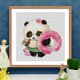 thumbnail image 5 of Cuadros Decorativos Bordado parcial DIY 3 hilos estampado punto de cruz 11CT Panda Oriental Kit Ndcxsfigh Nuevos Originales, 5 of 7