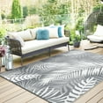 thumbnail image 6 of MeyJey Outdoor Rug, 9'x12' Reversible Waterproof Area Rug, Plastic Mat for RV Patio Camping, Gray, 6 of 10