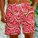thumbnail image 1 of Puntoco Pantalones Cortos De Playa Para El Día De San Valentín Para Hombre, Pantalones Cortos Estampados Con Bolsillo Con Cordón, Pantalones Cortos Rojos Xxxxxl,Pantalones Cortos Hombre, 1 of 5