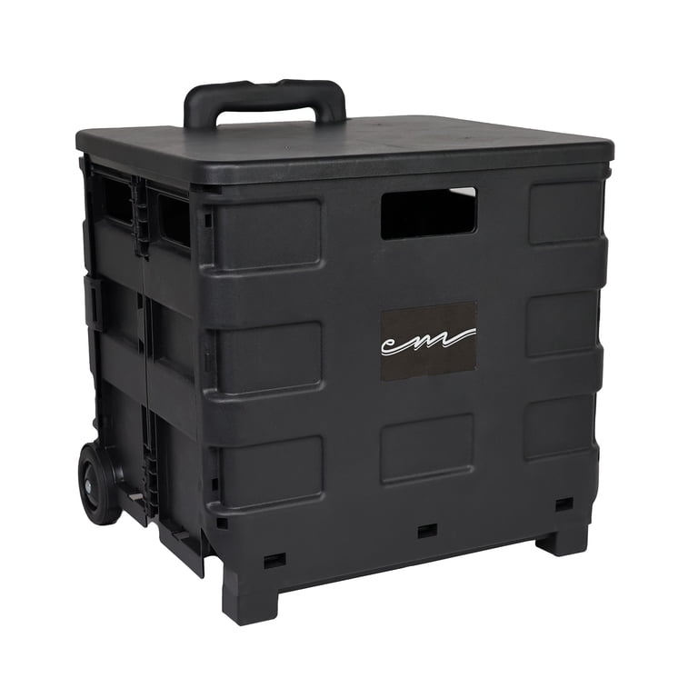 Everything Mary Collapsible Rolling Craft Cart With Lid photo 2