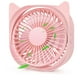 thumbnail image 1 of Ventilador de escritorio USB, con tres velocidades, alimentado por USB, color rosa, 1 of 4