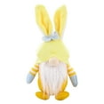 thumbnail image 3 of Holzlrgus Easter Bunny Gnome Decorations, Cute Rabbit Handmade Easter Gnome Plush Elf Decor, Spring Easter Day Home Table Decor, Easter Gnome Ornament Easter Gifts Party Supplies (Yellow), 3 of 6