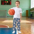 thumbnail image 6 of joogoo Blue Baseballs Stars Boys' Sweatpants Jogger Pants 4T, 6 of 8