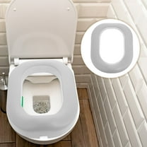 KONTONTY Potty Training Seat 1Pack Grey Square Soft Toilet Seat Cushion for Kids Comfort