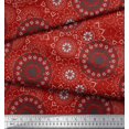 thumbnail image 3 of Soimoi Poly Georgette Fabric Mandala Ethnic Fabric Prints by Yard 52 Inch Wide, 3 of 3