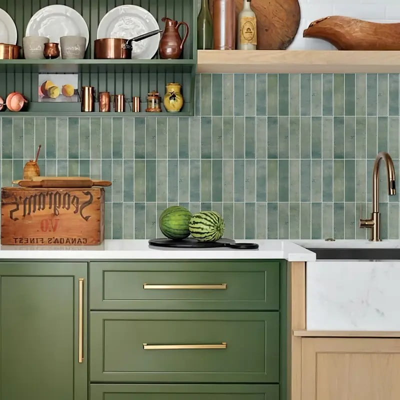 Peel and Stick Backsplash Wall Tiles,Self-Adhesive,Oil Proof,Waterproof, Removable Wall Panels for Kitchen & Bathroom,Modern Design, Easy Install (11.4x9 inch,20 Pack)