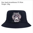 thumbnail image 4 of Sombrero de cubo Kawaii Sanrio Kuromi, figura de Anime Stitch Mario, sombrero para el sol al aire libre, moda coreana, ocio, pareja, gorro de lavabo de dibujos animados Y2K, 4 of 4