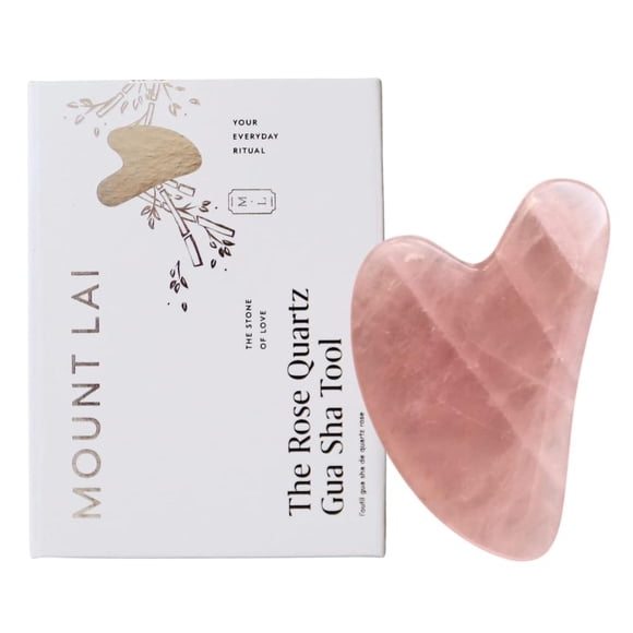 Herramienta Gua Sha Mount Lai Cuarzo Rosa
