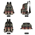 thumbnail image 4 of FORMRS Mini Backpack Purse for Women Travel Daypack Casual Shoulder Bag, Beige Striped Trees, 4 of 7