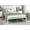White, variant on Queen Size Dark Bronze Bed | Fit for Casual Coastal Bedroom Decor | Benefit from the Platform Bed's Box Spring-Free Feature