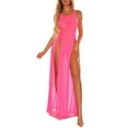 thumbnail image 2 of Swimsuit Cover Up Breathable See-through Mesh Solid Color Beach Cover Up for Swimming Pool, 2 of 7