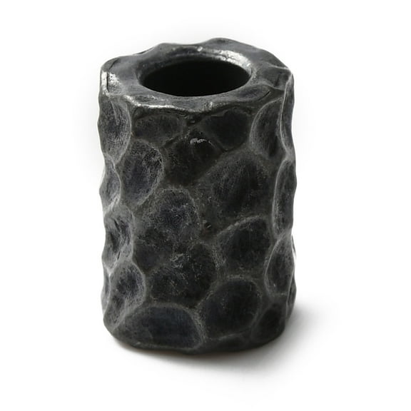 Brass European Beads Large Hole Beads Column Gunmetal 15x11mm Hole: 6mm