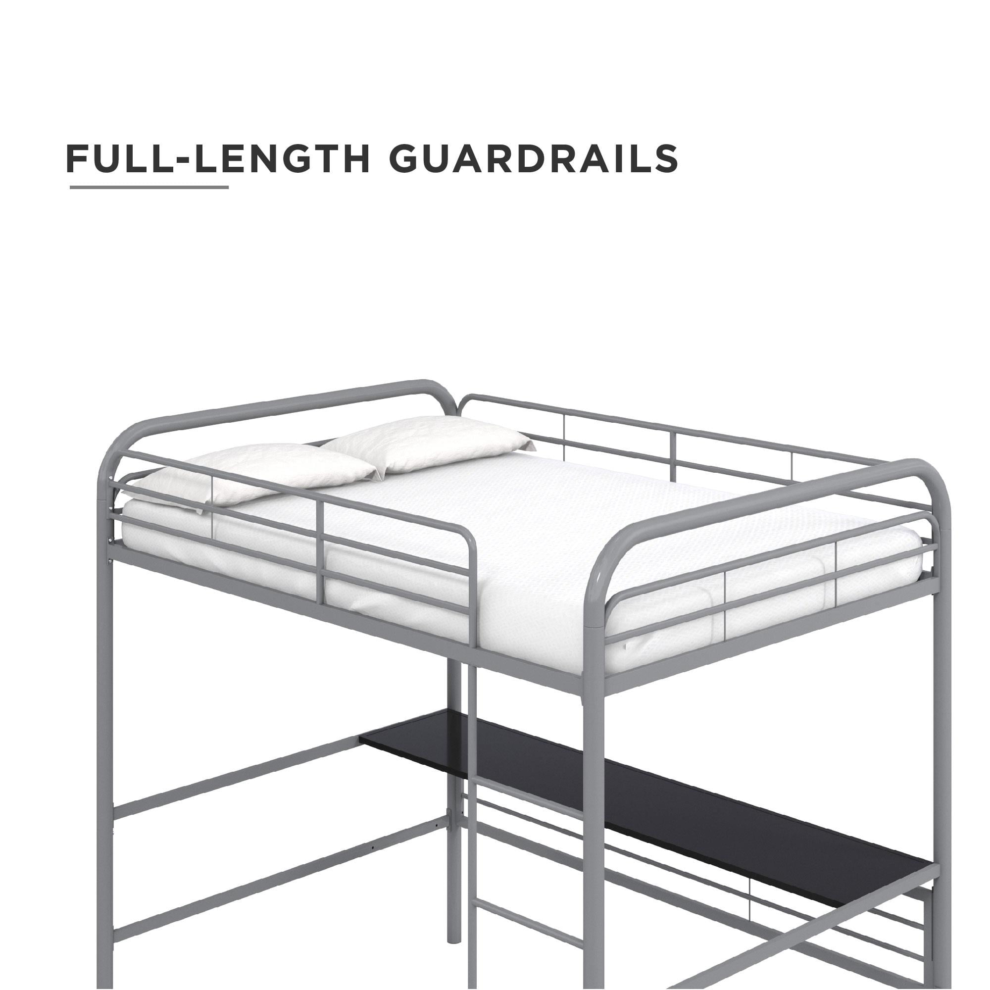 Dhp Metal Loft Bed With Desk Full Size Frame Gray Metal Black Desk Walmart Com Walmart Com Dhp Metal Loft Bed With Desk Full Size Frame Gray Metal Black Desk Walmart Com Walmart Com