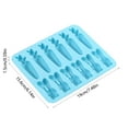 thumbnail image 2 of Edgergery Easter Rabbit Carrot Silicone Molds 12 Cavity 3D Easter Themed Mould Tray DIY Baking Decorating Tools for Chocolate Candy Pudding Mousse Dessert Gummy Handmade Soap Clay,Blue, 2 of 5