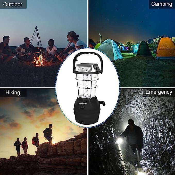1pc Led Solar Camping Lights, Waterproof Solar Charging Or Usb Charging,  Portable Light, Power Bank Flashlight Survival Kit, Indoor And Outdoor Home  E